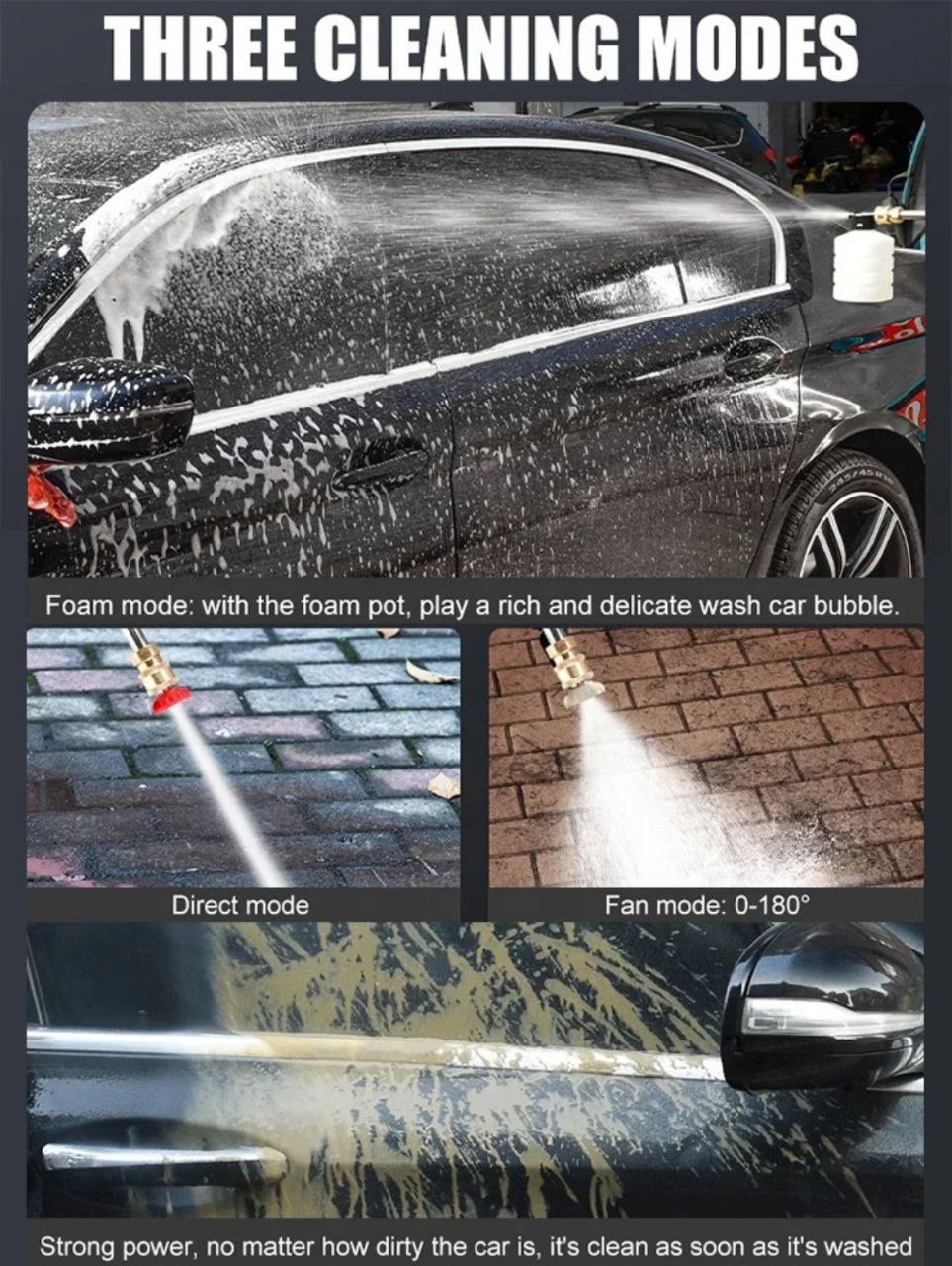 غاسل سيارة محمول قابل للشحن