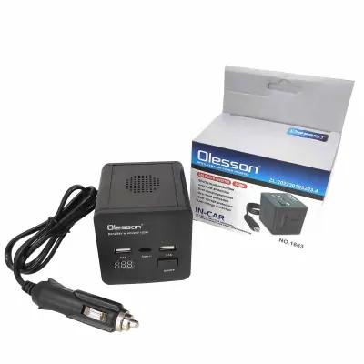 محول طاقة ذكي للسيارة Olesson 150W 220 V