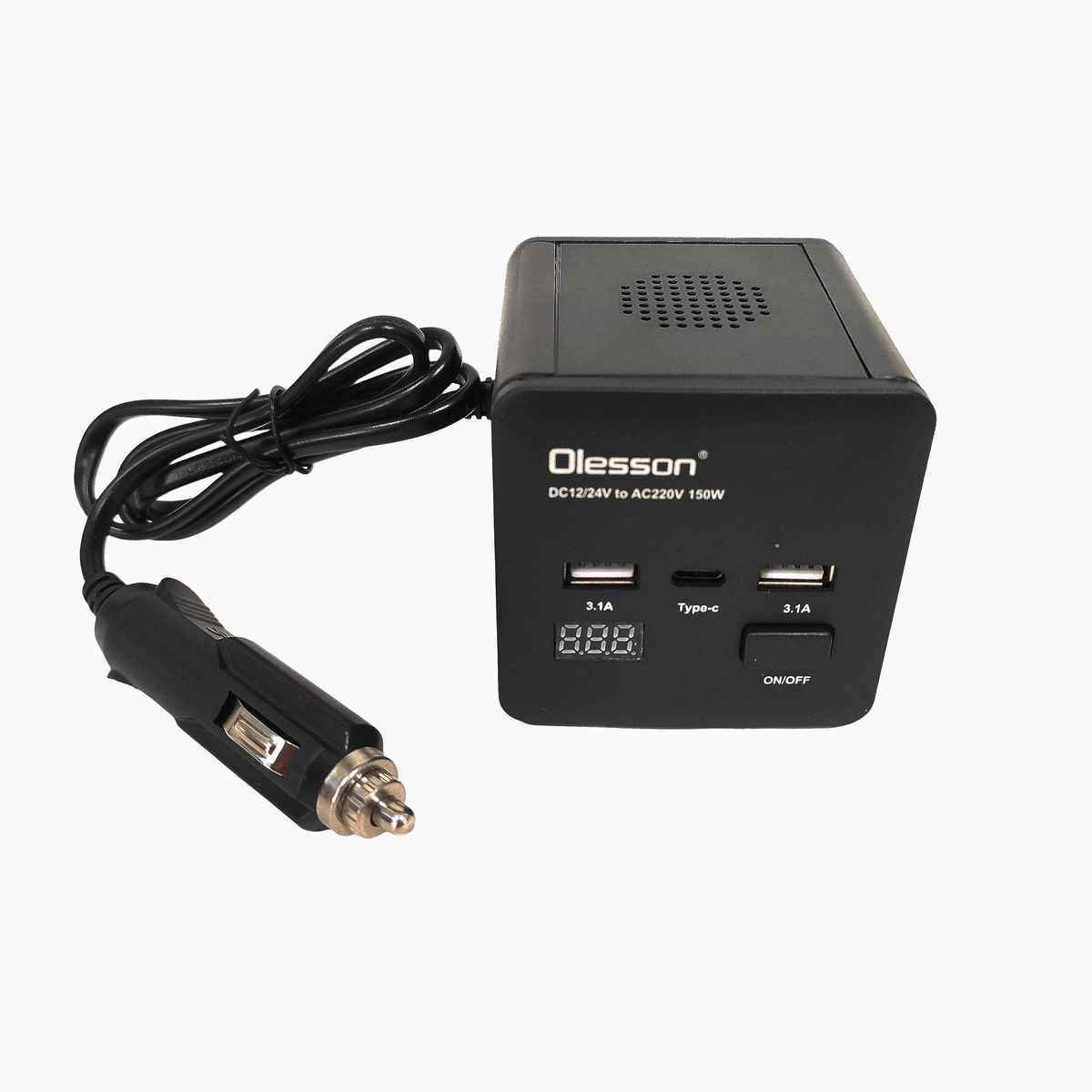 محول طاقة ذكي للسيارة Olesson 150W 220 V