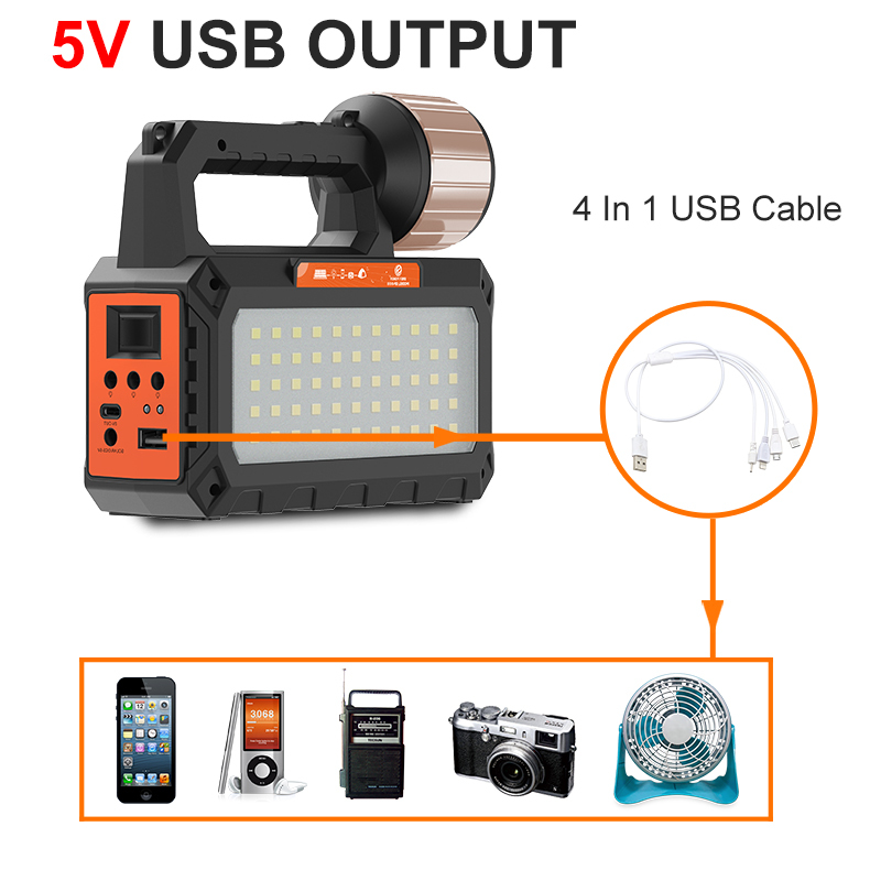 نظام إضاءة بالطاقة الشمسية قابل للشحن – EASY POWER EP-0118B