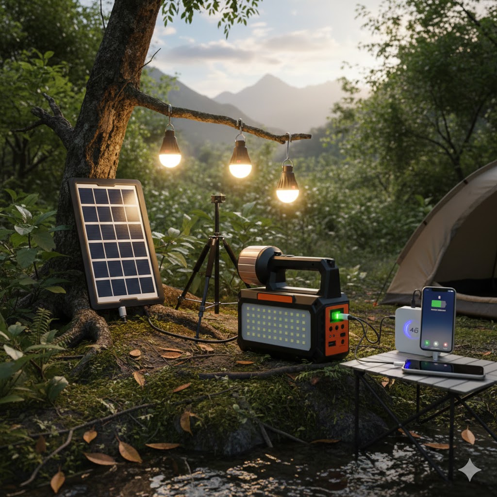 نظام إضاءة بالطاقة الشمسية قابل للشحن – EASY POWER EP-0118B